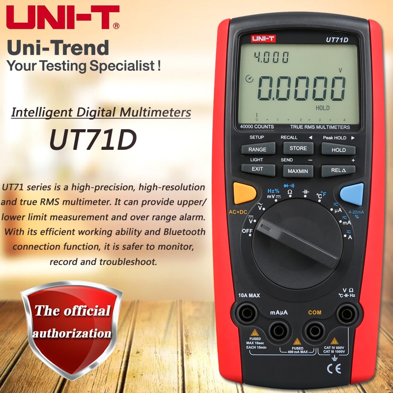 UNI-T UT71D Ʈ  Ƽ  True RMS Ƽ  USB / Bluetooth    Ʈ µ ׽Ʈ